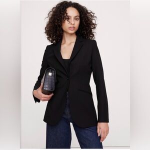 Banana Republic  HOURGLASS REFINED BLAZER Black Blazer size 10